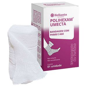 Bandagem com PHMB e AGE Polihexam Umecta Helianto 10.2cmX9.14m