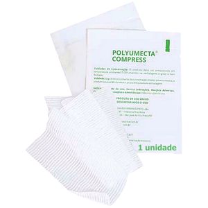 Curativo de Malha não Aderente com PHMB e AGE Polyumecta Compress 7.5X20.3cm - unidade