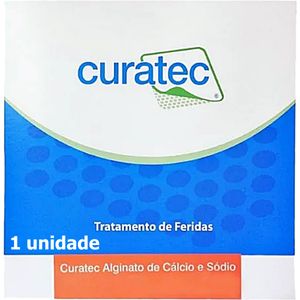 Curativo Curatec Alginato Cálcio Sódio 10x10cm - unidade