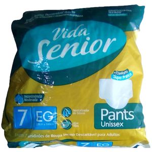 Roupa Íntima Descart Pant Vida Senior Unissex Tam EG - 7 unidades