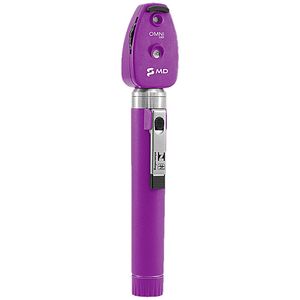 Oftalmoscópio OMNI LED MD Roxo com Estojo Macio