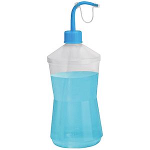 Almotolia Plástica Transparente Bico Curvo 250ml - unidade