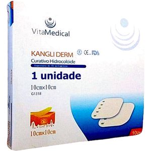 Curativo Hidrocoloide Kangli Derm Extrafino 10x10cm - unidade