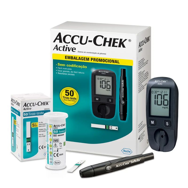 Kit-Medidor-de-Glicemia-Accu-Chek-Active-com-50