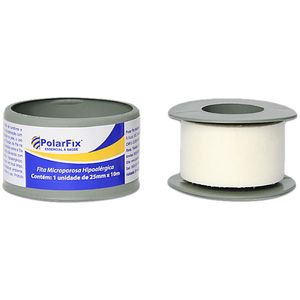 Fita Microporosa PolarFix Branca 2.5cmX10m - unidade