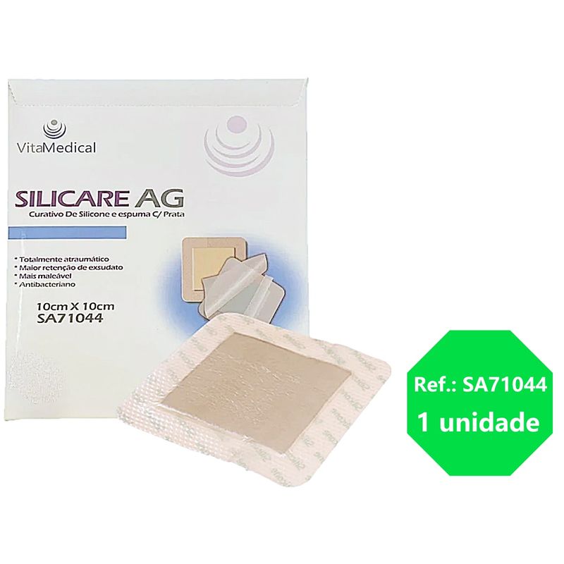 Lateral-da-Embalagem-do-Curativo-Silicare-AG-10x10cm-Convatec