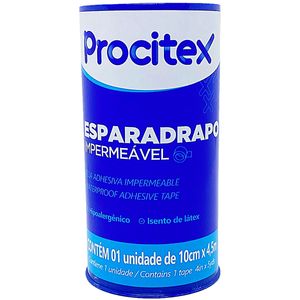 Esparadrapo Impermeável Procitex Branco 10cmX4.5m - unidade