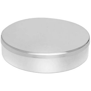 Estojo Hospitalar em Aço Inox Redondo Liso com Tampa 10x3cm - unidade