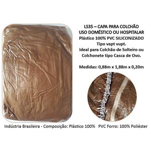 Capa Protetora para Colchão Solteiro Diamante Elástico 188X88X20cm - unidade