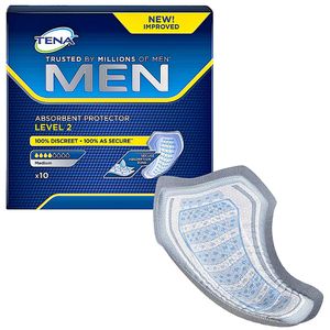 Absorvente Masculino Tena Men tamanho Único - 10 unidades