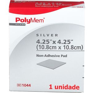 Curativo PolyMem Silver com Prata 1044 10.8x10.8cm - unidade