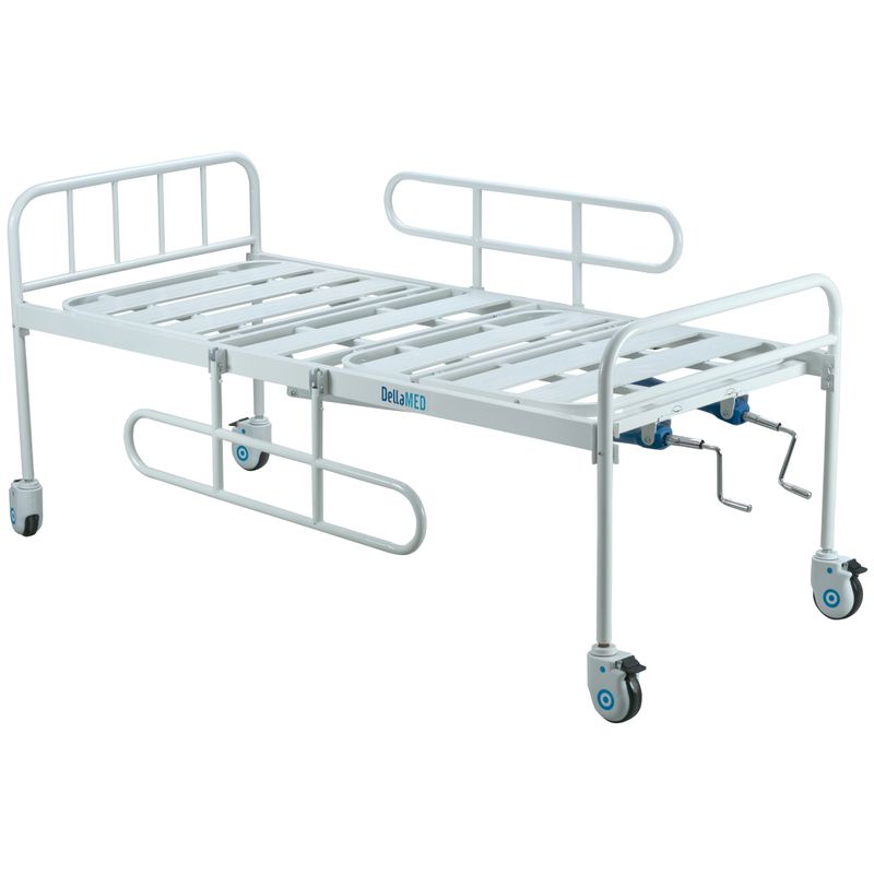 Cama-DX2-Dellamed-Reta-com-uma-grade-lateral-levandada