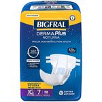 fralda-geriatrica-derma-plus-noturna-bigfral-xg-7-unidades-embalagem-visao-geral