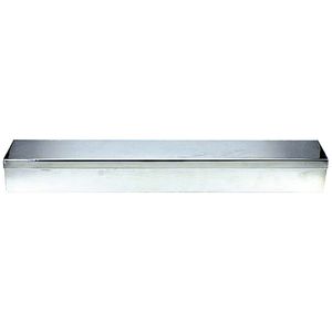 Estojo em Aço Inox Liso 45X08X05cm - unidade