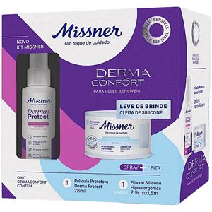 Kit DermaConfort Missner com Spray Barreira 28ml + Fita de Silicone 2,5cm x 1,5m