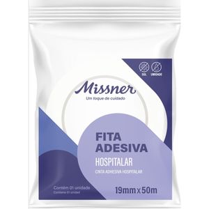 Fita Adesiva Crepe Hospitalar Missner - 19mm x 50m