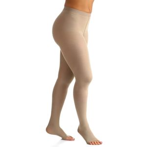 Meia-Calça Sigvaris Materna 30-40mmHg Aberta Bege G3