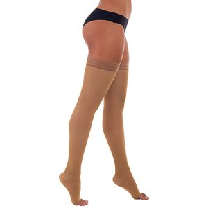 Meia 7/8 6000 Venosan - Bronze - 20-30mmHg - Pé Aberto - Tamanho P