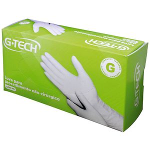 Luva de Latex G-Tech com Pó Tam G - 100 luvas