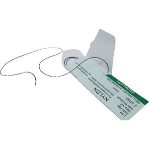 Fio Sutura Donati Nylon Monofilamento 6-0 Ag 2,0cm 3/8 - unidade