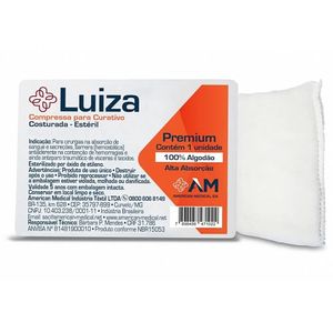 Compressa para Curativo Cirúrgico Estéril Luiza 10x50 cm - unidade