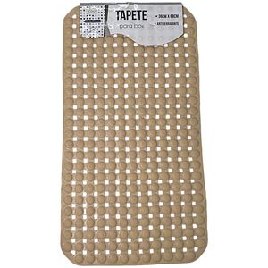 Tapete Retangular Antiderrapante para Box Banheiro em PVC 36x68cm - unidade