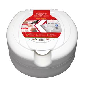 Assento Elevado de Vaso Sanitário Oval Soft Mebuki com Tampa - 13,5cm