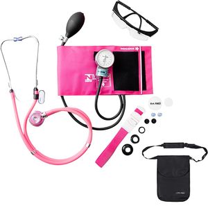 Kit Acadêmico KPA251 P.A. MED - Rosa - Com Bolsa Ergonômica Preta