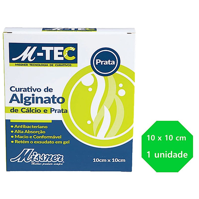 Curativo-M-Tec-Alginato-de-Calcio-e-Prata-10X10cm-Informacoes