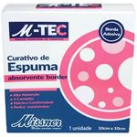 curativo-espuma-absorvente-border-mtec-10x10cm-embalagem