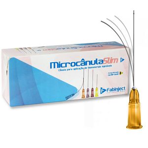 Microcânula Slim Fabinject 25G-38 0.50x38mm - 10 unidades