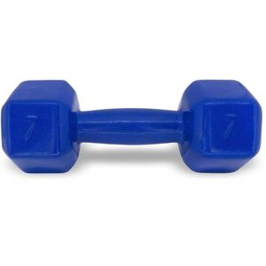 Halter Acte Sports 7kg Emborrachado Sextavado Azul - unidade