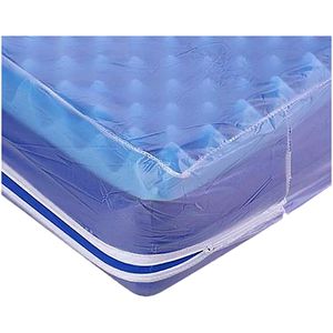 Lençol PVC Solteiro TC Fraldas Transparente Zíper 190X90X25cm - unidade