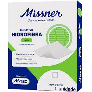 Curativo Hidrofibra Extra M-Tec 10x10cm - unidade