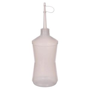 Almotolia Plástica Transparente Reta 500ml - unidade