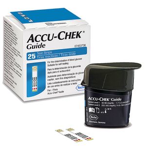 Tiras Reagentes Accu-Chek Guide - 25 tiras