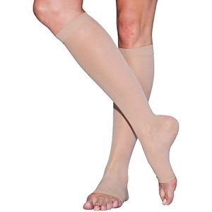 Meia 3/4 Ever Sheer Sigvaris - 20-30 mmHg - Aberta - Natural - P2
