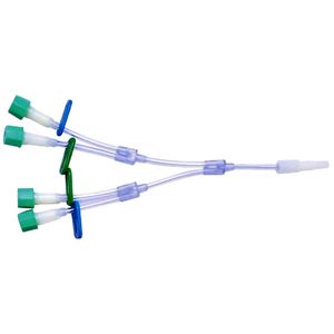 Equipo 4 vias Embramed Luer Lock Adulto com clamp - unidade