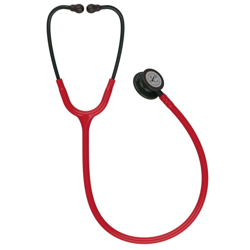 Estetoscopio-Littmann-Classic-III---Vinho-com-Preto-Mate-Vista-de-Frente