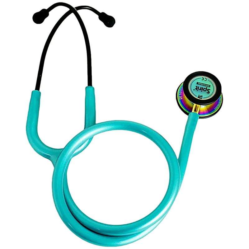 md-estetoscopio-spirit-iii-pro-verde-perolizado-black-edition-rainbow-visao-produto