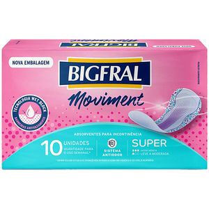 Absorvente Moviment Regular Bigfral com 10 unidades