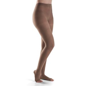 Meia-Calça Dynaven Basic Sigvaris - 20-30mmHg - Aberta - Bege - M2