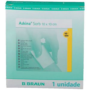 Curativo Askina Sorb B.Braun Alginato Calcio 10X10cm - unidade