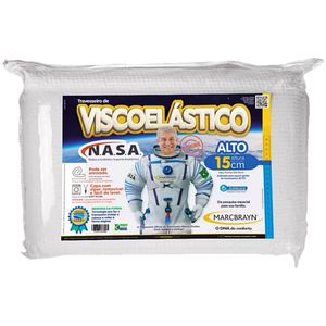 Travesseiro Nasa Original Viscoelástico Antialérgico Alto 50x70 Alto