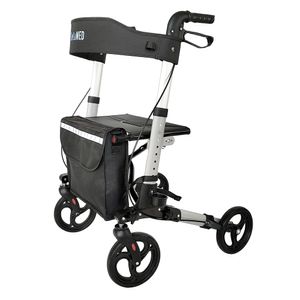Andador com 04 Rodas, Assento e Cesta D14 Dellamed