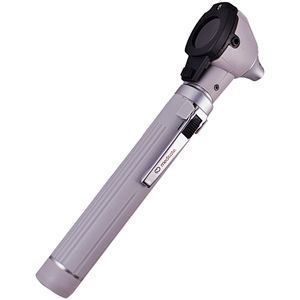 Otoscópio Fibra Óptica LED Medicate - Cinza