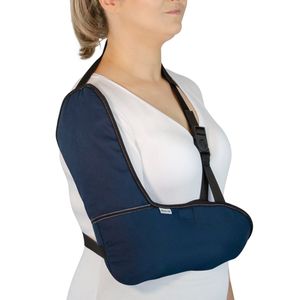 Tipoia Estabilizadora Velpeau Estofada Mercur - Sem Orifício - Azul Marinho - P
