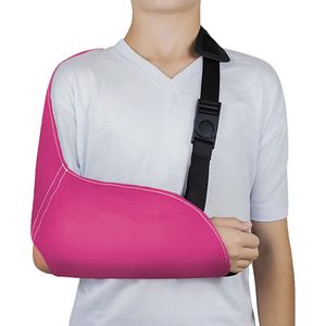 Tipoia Estabilizadora Estofada Velpeau Mercur - Com Orifício - Rosa - Infantil