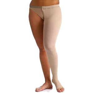 Meia 7/8 Cinta Sigvaris 20-30mmHg Aberta Natural Esquerdo G3