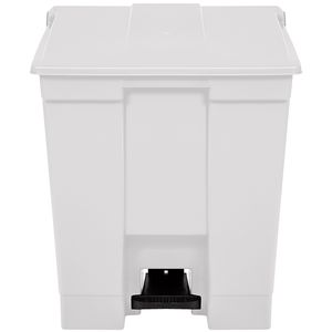 Lixeira com Pedal Bralimpia - Branca - 30 Litros
